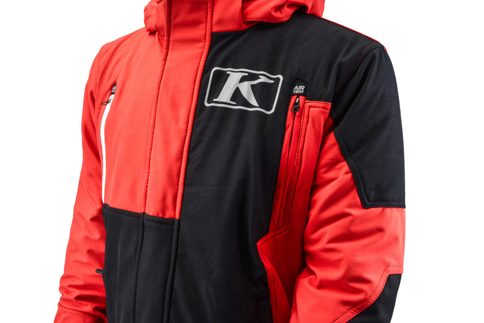 Куртка для снегохода KLIM KOMPOUND №1 black-red (текстиль) (XL)